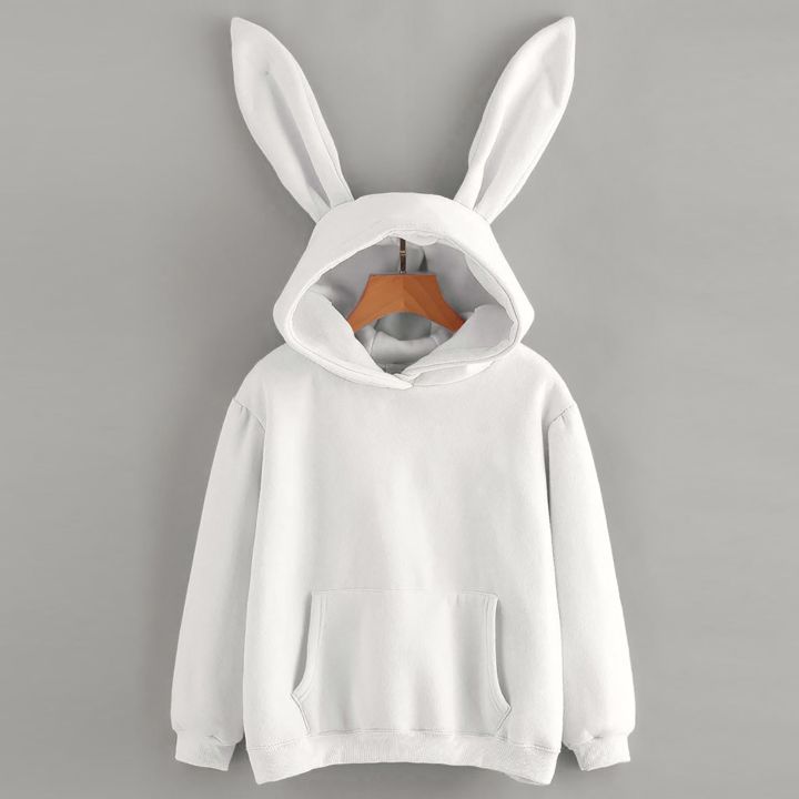 Women%20Cute%20Bunny%20Ears%20Girl%20Hoodie%20Casual%20Long%20Sleeve%20Sweatshirt%20Pullover%20Tops%20Autumn%20Winter%20Warm%20Sweatshirt%20Hoodies%20For%20Women%20-%20Image%203