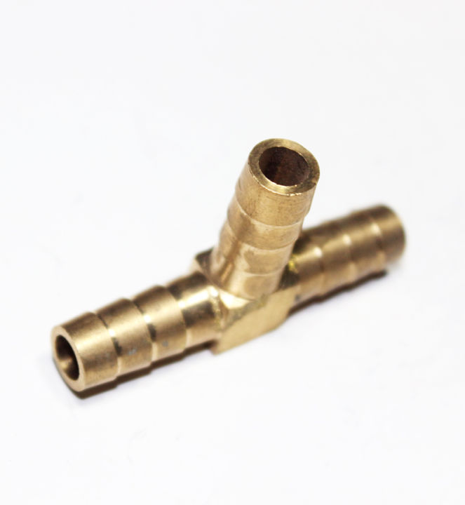 1/4%20inch%20Brass%20Hose%20Barb%20T%20Shape%203%20Way%20Fitting%20Connector%20Nipple%20for%20Gas%20Fuel%20Water%20Air%20-%20Image%203