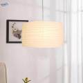 Pendant Lights Paper Lampshade (E27 Bulb) Simple/Off Switch Bedside Ceiling Light for Reading Room.