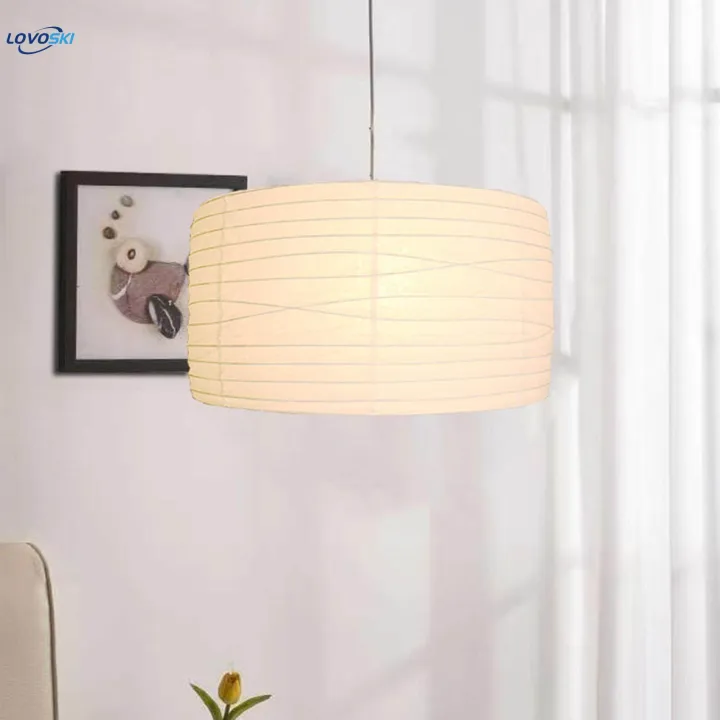 Pendant%20Lights%20Paper%20Lampshade%20(E27%20Bulb)%20Simple/Off%20Switch%20Bedside%20Ceiling%20Light%20for%20Reading%20Room%20-%20Image%203