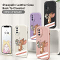 YYDS for OPPO A18 A38 Back Cover Cute Jerry Tom PU Leather Phone Case Ultra Thin Soft Drop Protection Case.