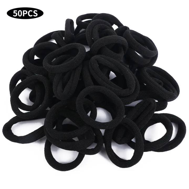 50pcs%20Black%20Hair%20Rubber%20Bands%20Women%20Girls%20Hair%20Tie%20Elastics%20Hairbands%20Ponytail%20Holders%20Hair%20Ties%20Seamless%20Elastic%20Hair%20Bands%20-%20Image%207