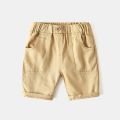 Fashion Boys Shorts Cotton Elastic Waist Toddler Knee Length Pants Kids Clothes Children Summer Beach Trousers. 