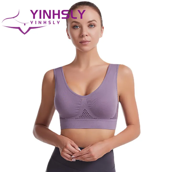 Sports%20Bra%20Shockproof%20Seamless%20Gather%20Mesh%20Back%20Fitness%20Bra%20-%20Image%209