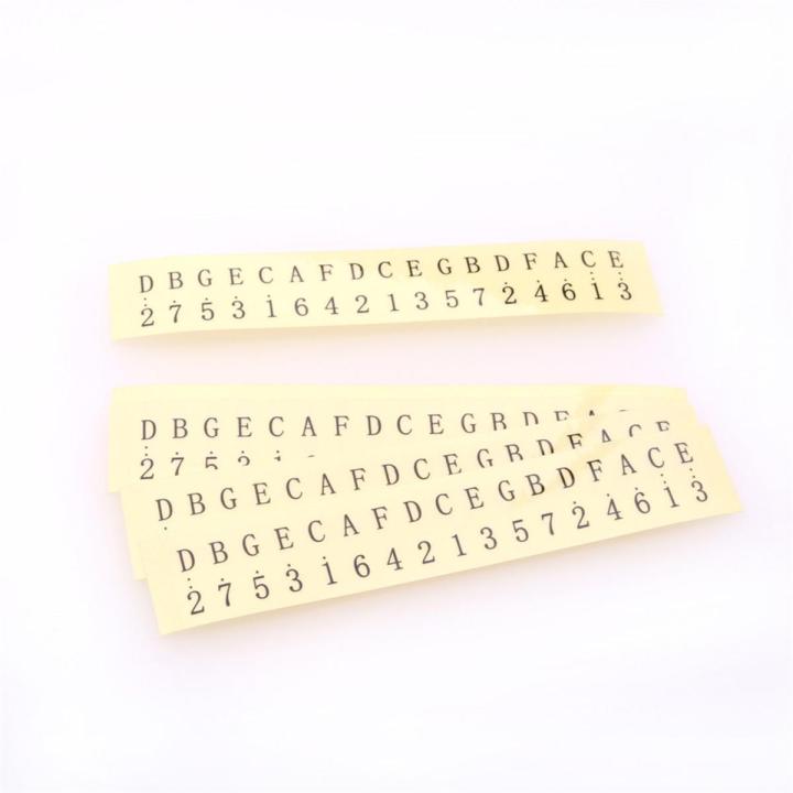 5 Pcs/set 17-tone Kalimba Thumb Piano Note Sticker Transparent Color Sticker