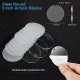 Acrylic Keychain Blank Set, Transparent Round Acrylic Blank Bulk (5 Inches), Suitable for Vinyl Resin Craft Project DIY. 