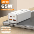 LDNIO (SC1418) 2500W DESKTOP POWER STRIP 2TYPE-C + 2USB 65W WHITE MOQ:20 (US).
