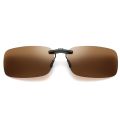 1PCS Detachable Lens Driving Metal Polarized Clip on UV400 Sunglasses Car Driver Goggles Night Glasses.