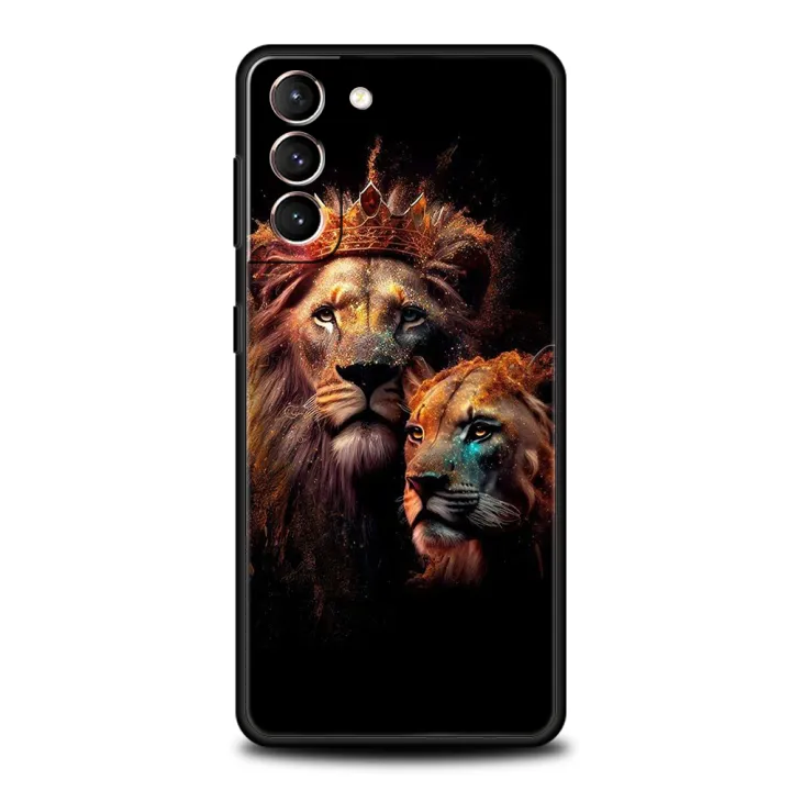 The%20Lion%20Case%20for%20Samsung%20Galaxy%20S24%20S23%20S22%20S20%20S21%20FE%20Ultra%20S24%20S23%20S10%20S10E%20S9%20S8%20Plus%205G%20Silicone%20Phone%20Cover%20Fundas%20Capas%20-%20Image%205