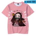 Selling Hot Anime Demon Slayer 3D Cartoon Print Kids Casual Tees Girls Cute T-Shirt Clothes Boys Tshirt Summer Fashion Tops Sale.