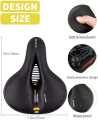 Cycle Seat | Cycle seat Cushion | with Red Reflective Safety Strip Universal Memory Foam Waterproof Breathable Shock Absorbing| Cycle Saddle | Cycle Saddle seat. 