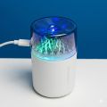 Portable Mini Humidifier with LED Night Light – Quiet USB Ultrasonic Cool Mist Diffuser for Car, Office Desk, and Travel- Ultra-Realistic Crystal Design.