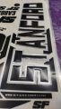 SF 3D Embossed Cricket Bat Sticker Black.