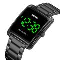 SKMEI 1505 Men Digital Sport Watches Rectangle Gold Wristwatch for Male LED Stopwatch Touch Watch For men.