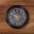 Beautiful stylish wall clock 25.5 cm black.