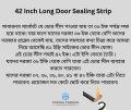 Best Door Bottom, Door Gap, Door Foam, Door Stopper Sealing Strip 42 Inch Long. 