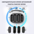 BOMGE 2-Pack Professional Wireless Lavalier Microphones with 2 Receivers for Android, iPhone iPad, Record with 2 Phones Simultaneously, Noise Reduction Plug and Play Clip Included on Lavalier Microphone. 