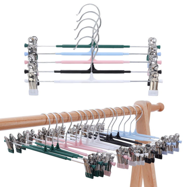 1/5pcs%20Plastic%20Dip%20Pants%20Rack%20With%20Clip%20Folding%20Hanger%20Space-saving%20Multi-function%20Household%20Accessories%20Storage%20Cloth%20Shelf%20-%20Image%202