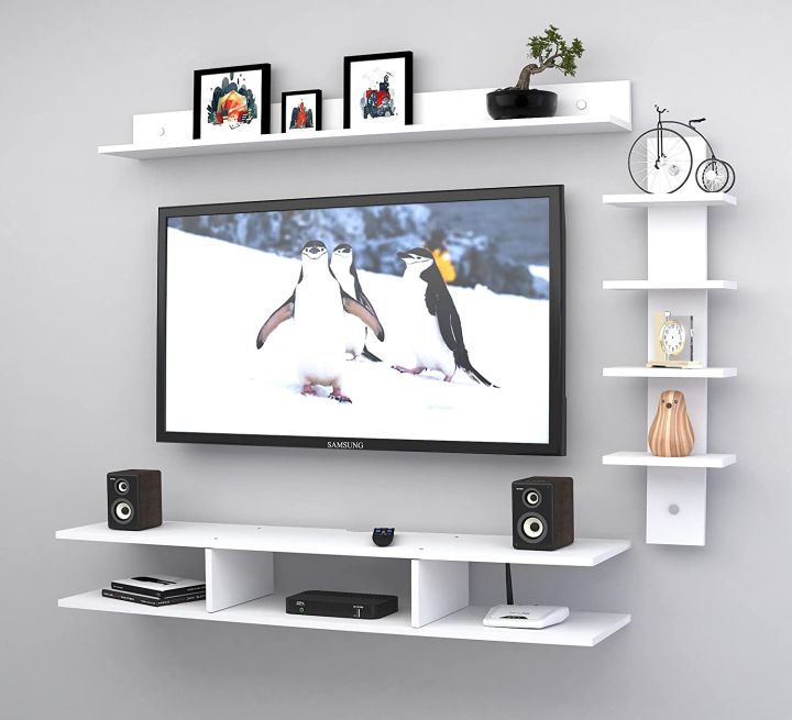 TV%20Entertainment%20Unit/TV%20Cabinet/Wall%20Mounted%20TV%20Unit/TV%20Stand%20for%20Wall/TV%20Stand%20Unit%20Wall%20Shelf%20for%20Home%20Living%20Room(White)%20-%20Image%204