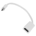 NEW Mini DisplayPort To HDMI Adapter Cable Mini Display Port DP Converter Thunderbolt High Quality For Apple  Pro Air white. 