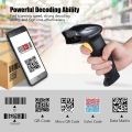Barcode Scanner Wired Handheld 1D+2D QR Code Reader Auto Scanning POS Scan for Inventory Scanning from Phone and Computer Screen. 