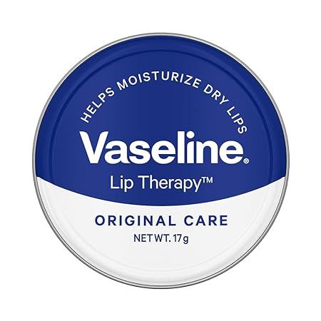 Vaseline Lip Tins Original Care, 17G|Infused With Vitamin E To Hydrate & Moisturize Dry Lips, Transparent