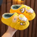 Children's cotton slippers boys, winter girls, children, infants, toddlers, indoor home, baby, non-slip wool bag heel cotton shoes winter. 