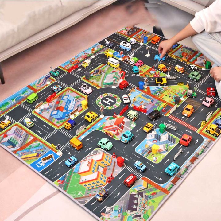 Kids%20Road%20Traffic%20Playmat%20Rug%20Anti-slip%20Carpet%20Car%20City%20Parking%20Map%20Pretend%20Play%20Play%20Mat%20For%20Boys%20Girls%20Gifts%20(No%20Cars)%20-%20Image%204