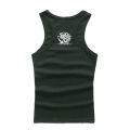 Men's Pure Cotton Sports White Solid Color Slim Fit Base Elasticity Summer Sleeveless Hurdle Crossing Fashionable Vest.