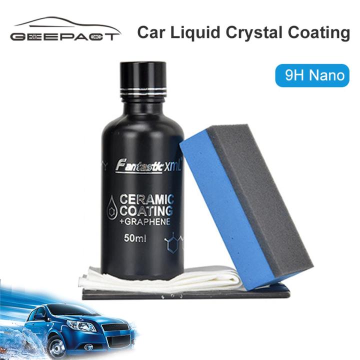 Geepact 9H Nano Ceramic Premium Coating High Gloss Ceramic Car Coating Hydrophobic Ceramic Coating Car Anti-Scratch Care Car Polish High Temperature Resistant Car Protection - car accessories