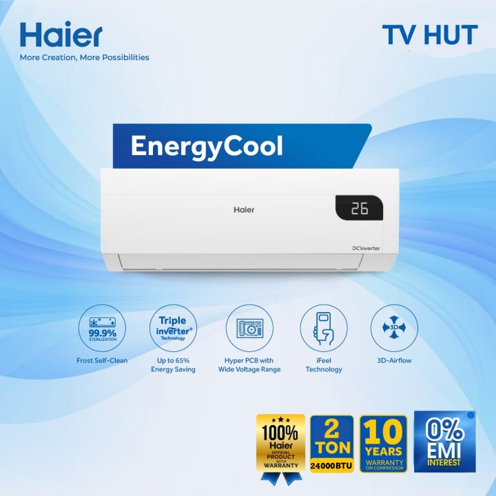 Haier HSU-24EnergyCool 2 Ton Split Type Inverter Air Conditioner