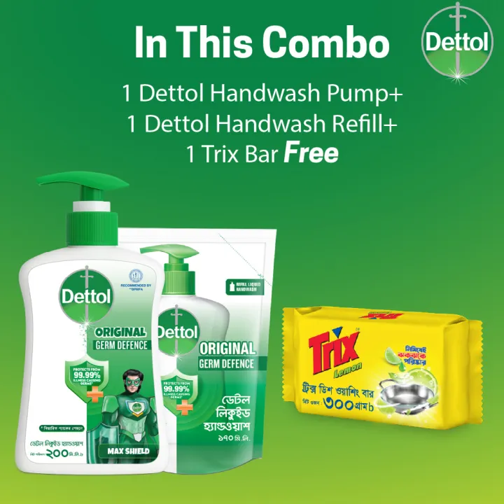 (Free%20Trix%20300gm)%20Dettol%20Original%20Handwash%20200ml%20+%20170ml%20Refill%20Pack%20(Germ%20Protection%20Guaranteed)%20-%20Image%202