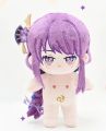 20cm Genshin Impact Raiden Shogun Plush Toys Beelzebul Cotton Doll With Clothes Cartoon Dress Up Plushie Dolls Soft Kid Gift. 