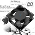 High Speed & Heavy Duty 220V AC Axial Metal Frame Cooling Fan Industrial Exhaust Fan 4 to 8 inch Cooling Fan Square Shape. 