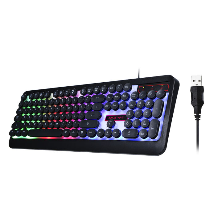 Rainbow%20LED%20Backlit%20Gaming%20Keyboard%20Illuminated%20Keyboard%20Ergonomic%20Design%20Office%20Work%20Keyboard%20for%20PC%20Laptop%20-%20Image%202