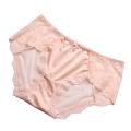 582 European and American New Lace Comfortable Hollow Panties Women's Youth Fashion Hip Mesh Hot Briefs. 