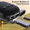 Bike Speaker Bicycle Handbar Wireless Bluetooth Louderspeaker Outdoor Handlebar Subwoofer For Cycling Riding-Black Durable.