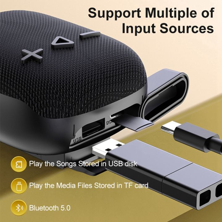 Bike%20Speaker%20Bicycle%20Handbar%20Wireless%20Bluetooth%20Louderspeaker%20Outdoor%20Handlebar%20Subwoofer%20For%20Cycling%20Riding-Black%20Durable%20-%20Image%203