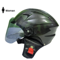 SMS Pelion Half Face Helmet for Women | ABS Strong Body, Soft Foam Interior, Wind-Proof Leather Lining, Ladies V-Cut Design, Visor Supported Motorcycle & Cycling Helmet.