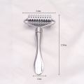 Stainless steel pointed roller spatula massage ball stone face roller massager to improve neck facial beauty skin care tool. 