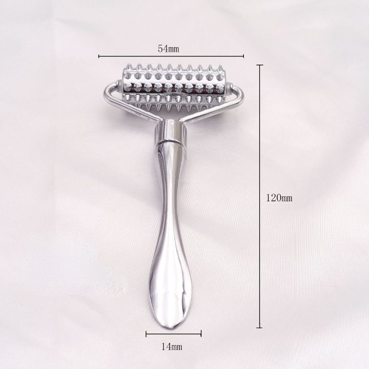 Stainless%20steel%20pointed%20roller%20spatula%20massage%20ball%20stone%20face%20roller%20massager%20to%20improve%20neck%20facial%20beauty%20skin%20care%20tool%20-%20Image%207
