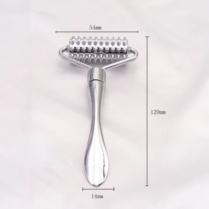 Stainless%20steel%20pointed%20roller%20spatula%20massage%20ball%20stone%20face%20roller%20massager%20to%20improve%20neck%20facial%20beauty%20skin%20care%20tool%20-%20Image%207