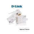 D-link Rj45 Plug Ethernet Gold Plated Network Connector - 100Pcs -White. 