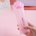 Stylish Stationery Case Portable Plastic Pen Box Ruler Pencil Container Cute Adorable Stationery Holder Office Supplies. 