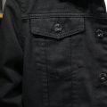 Black Colour Exclusive design premium quality Denim Winter Jacket For Men. 