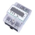 3 Phase 4 Wire Energy Meter 220/380V 5-80A Energy Consumption KWh Meter DIN Rail Installation Digital Power Meter. 