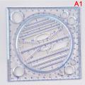 Angle Geometric Drawing Template Circle Maker Drawing Ruler Multifunctional. 