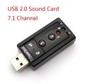 Sound Card Mini External USB to 3.5mm Mic Microphone Headphone Jack Adapter. 