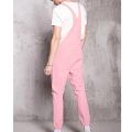 High Street Solid Color Jeans Overalls For Men Fashion High Waist Denim Jumpsuits Casual Sling Pants Hawaiian Tourism Clothing.