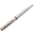 Jinhao 250 Frosted White Gold Fountain Pen M Nib Fountain Pen.